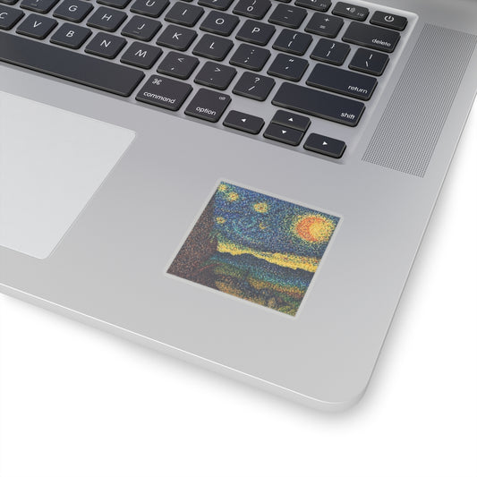 A Starry Night in Dots Stickers