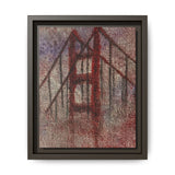 San Francisco Heights Matte Framed Canvas