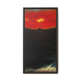 Red Mountain Framed Canvas Art