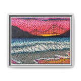 Ocean Beach Deluxe Framed Canvas Print