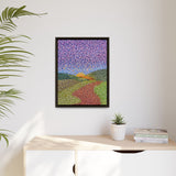 Round About Framed Matte Canvas