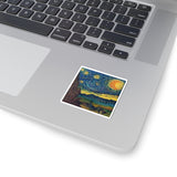 A Starry Night in Dots Stickers