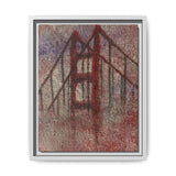 San Francisco Heights Matte Framed Canvas