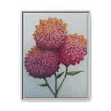Carnation Flowers Framed Canvas