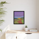 Round About Framed Matte Canvas