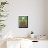 Beyond the Path Framed Matte Canvas