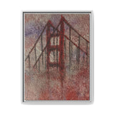 San Francisco Heights Matte Framed Canvas