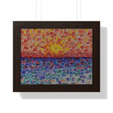 Criss Criss Horizon Framed Print