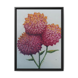Carnation Flowers Framed Canvas