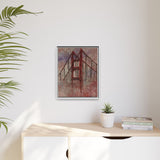 San Francisco Heights Matte Framed Canvas