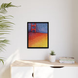 Sunny Side Bridge Matte Framed Canvas