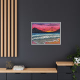 Ocean Beach Deluxe Framed Canvas Print