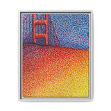 Sunny Side Bridge Matte Framed Canvas