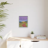 Round About Framed Matte Canvas