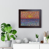 Criss Criss Horizon Framed Print