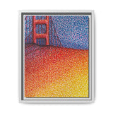 Sunny Side Bridge Matte Framed Canvas