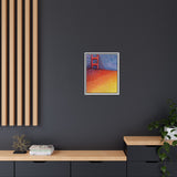 Sunny Side Bridge Matte Framed Canvas