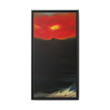 Red Mountain Framed Canvas Art