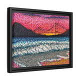 Ocean Beach Deluxe Framed Canvas Print