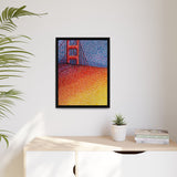 Sunny Side Bridge Matte Framed Canvas