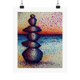Red, White, and Balanced  - Matte Art Print
