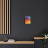 Sunny Side Bridge Matte Framed Canvas