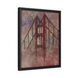 San Francisco Heights Matte Framed Canvas