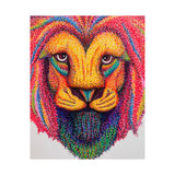 Leo Series Matte Poster — Vibrant Pointillism Wall Art