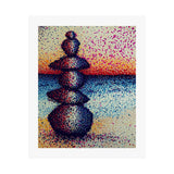 Red, White, and Balanced  - Matte Art Print