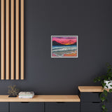 Ocean Beach Deluxe Framed Canvas Print