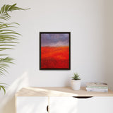 The Red Hill Matte Framed Canvas