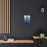 Purple Lit Gallery Shadowbox Canvas