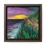 A Sliver of Light Square Framed Canvas Print