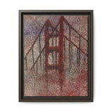 San Francisco Heights Matte Framed Canvas