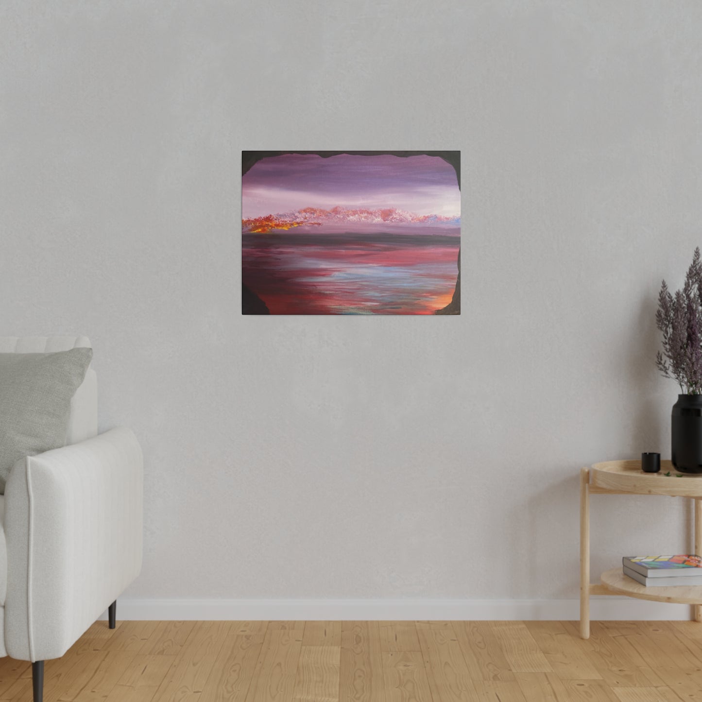 A Blended Evening Abstract Art Canvas Print