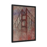 San Francisco Heights Matte Framed Canvas