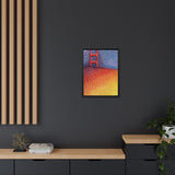 Sunny Side Bridge Matte Framed Canvas