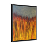 Hot Grass Shadowbox Canvas
