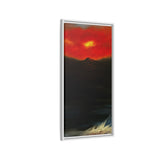 Red Mountain Framed Canvas Art