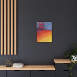Sunny Side Bridge Matte Framed Canvas