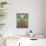 Beyond the Path Framed Matte Canvas
