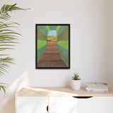 Beyond the Path Framed Matte Canvas
