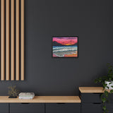 Ocean Beach Deluxe Framed Canvas Print