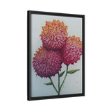 Carnation Flowers Framed Canvas