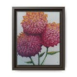Carnation Flowers Framed Canvas
