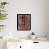 San Francisco Heights Matte Framed Canvas