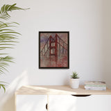 San Francisco Heights Matte Framed Canvas