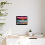 Ocean Beach Deluxe Framed Canvas Print
