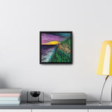 A Sliver of Light Square Framed Canvas Print