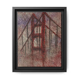 San Francisco Heights Matte Framed Canvas